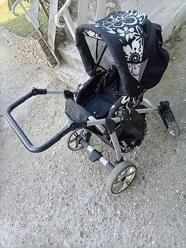 Dečija kolica sa reverzibilnom ručkom i velikom tendom - Model sa