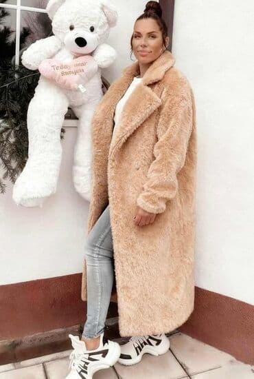 zenski vuneni kaput: 🔥Ženski “teddy” kaput – dugi, mekani i topli Tedi kaputi Topli i — 3