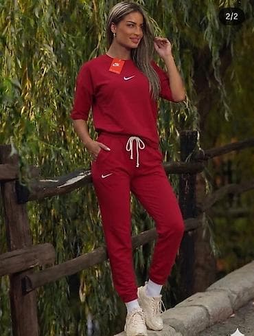 Gornji i donji deo: Nike komplet majica i pantalone - pamuk sa elastinom Novi model Nike — 7