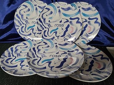 Food products: Tanjiri Rosa porcelanski. Porcelanski tanjiri. Komada 6 u ceni — 2