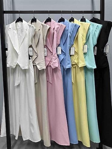 prada prsluk cena: ✅✅Ženski elegantan dvodelni komplet – prsluk i široke pantalone S M L — 7