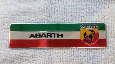 samolepljive lajsne za auto na metar: Samolepljiva metalna pločica - ABARTH Samolepljiva metalna pločica - — 2