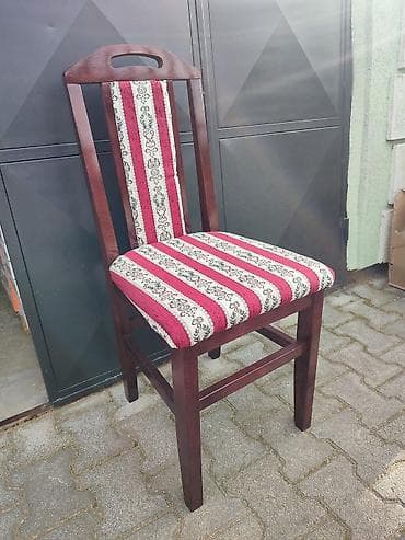 plasticni stolovi i stolice nova pazova: Drvena trpezarijska stolica sa naslonom - Konstrukcija: masivno drvo — 5