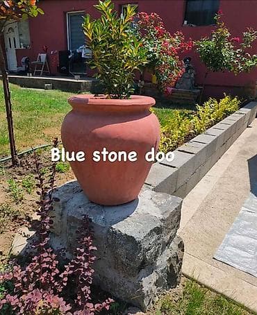 saksije od guma: Velika baštenska saksija od terakote - Materijal: terakota (pečena — 1