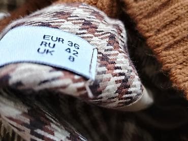 abc patike: Ženske haljine sa karo (houndstooth) šarom i visokim rebrastim — 1