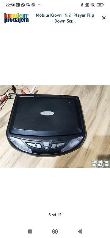 ugradna rerna i ploca: Krovni auto DVD plejer sa preklopnim TFT LCD ekranom 9.2" - Preklopni — 2