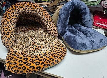 dozer za hranu za pse: Krevet papuča za kućne ljubimce sa naslonkm.Namenjena za mačke i male — 9