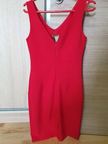 haljine secene ispod grudi: M (EU 38), color - Red, Evening, With the straps — 2