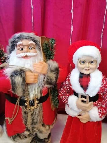 muzicki deda mraz: Deda-mraz 63cm - 4200din Baba-mrazica 60cm-4000din Muzicki deda-mraz — 6