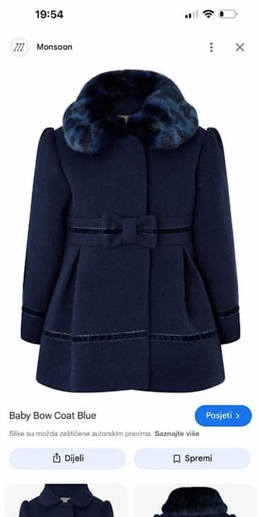 Presladak Monsoon kaputić za bebe, za uzrast od 6 - 12 meseci. Mekan na lalafo.rs Presladak Monsoon kaputić za bebe, za uzrast od 6 - 12 meseci. Mekan