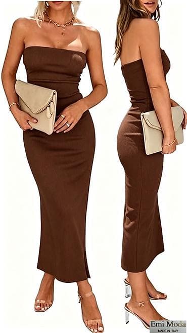 ciel haljine: Elegantna maxi/ midi haljina bez bretela – bodycon kroj
1700
Din
S M L — 5