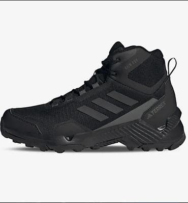 dona patike: Adidas Terrex (mid-cut) planinarske patike – potpuno crne - Model — 2