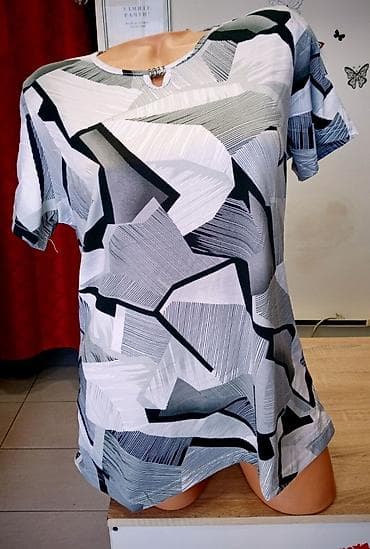 helanke l: Ženske bluze pamuk likra elastin Vel. M. L. Xl. 2xl. 3xl. 4xl Cena — 3