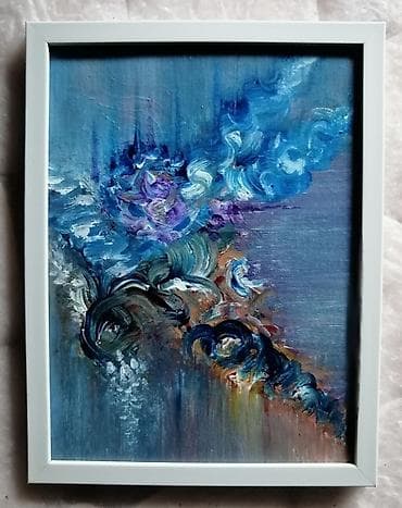 Uramljena umetnička slika na platnu 24x18cm, rađena akrilnim bojama na lalafo.rs Uramljena umetnička slika na platnu 24x18cm, rađena akrilnim bojama