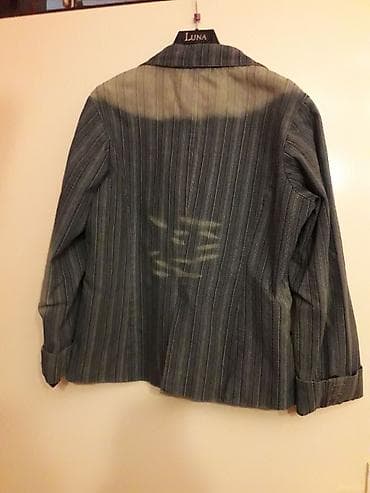 lacoste majice cena: Ženski sako sa prugama, kratkog kroja. Klasičan rever sa dva dugmeta — 2