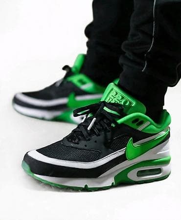 skechers muške cipele: Nike Air Max patike – crno/zelena kombinacija - Model sa vidljivom — 1