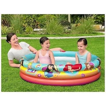 namestaj za dvoriste i bastu: BAZEN PRINCESS 200L 122x30 cm – naduvavajući dečji bazen sa motivima — 10