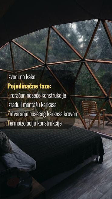 selidbe srbija: Geodezijske kupolne kuće, Glamping kupole, Komercijalni prostori 9 — 3