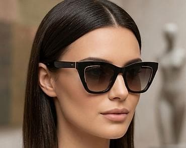 Ženske modne sunčane naočare – cat-eye dizajn - Elegantne, naglašene