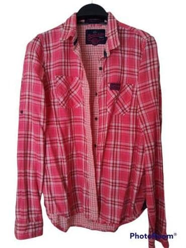 cameleon kosulje: Superdry košulja, S Prelepa, potpuno nova Karirana, sa srebrnim — 2