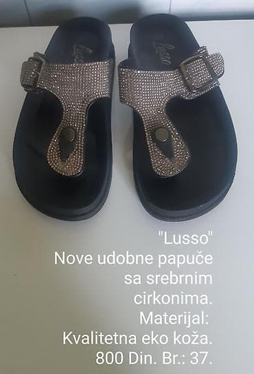 ukrasi za crocs papuce: Papuče 37, bоја - Srebrna — 1