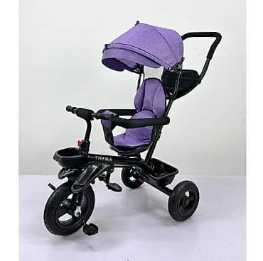 Kids' bicycles: Dečiji tricikl sa ručkom i tendom THEMA - 3 u 1 funkcionalnost — 3