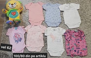 polovne ogradice za bebe kupindo: Bebi bodiji – veličina 62 - Razni modeli i boje: jednobojni, sa — 2