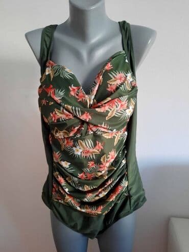 Kupaci Janina 56/58 Novo poliiester elastin sirina grudi 80-90 duzina — 1