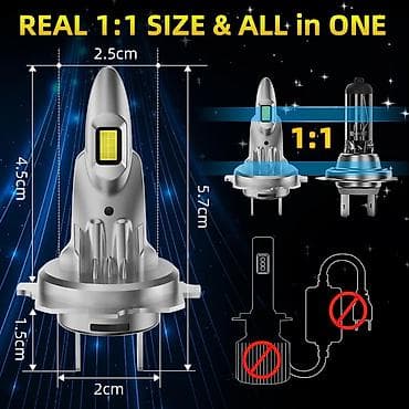 KOYOSO LED auto sijalice H7 – set 2 kom - Tip grla: H7, all‑in‑one — 2