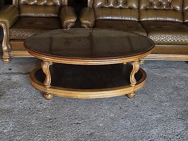 Ovalni klub sto, klasičnog dizajna - Materijal: masivno drvo sa na lalafo.rs Ovalni klub sto, klasičnog dizajna - Materijal: masivno drvo sa