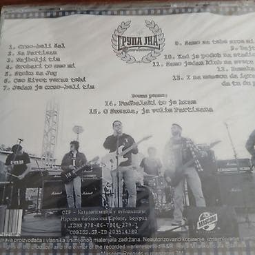muzicki klub pozega: CD Grupa JNA – “Jedan je crno-beli tim” - Izdanje posvećeno — 2