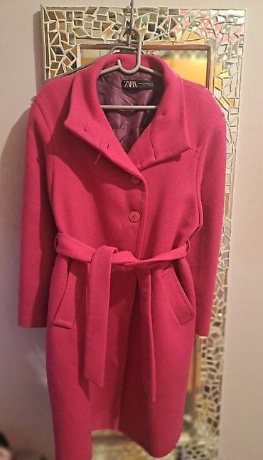zara rs jakne: Zara kaput ciklama boje. Uzivo jos lepsa boja nego sto je na slici — 1