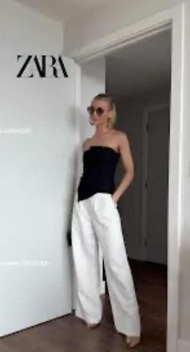 top brushalteri: Zara nov top, naznačene veličine M, odgovara osobama koje nose S — 2