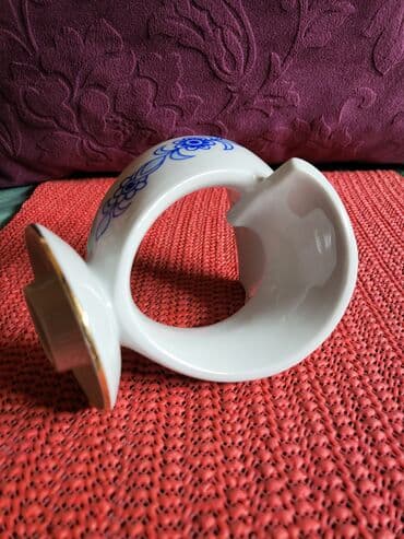 swarovski kristali cena: Svecnjak nov iz 1951 do 1974g. Lippelsdort porcelan Nemacka — 13