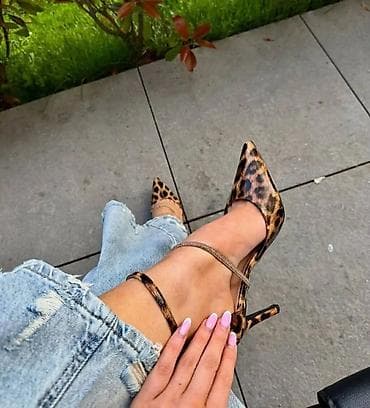 haljine sa leopard printom: Ženske slingback salonke sa špicastim vrhom i niskom potpeticom - — 10