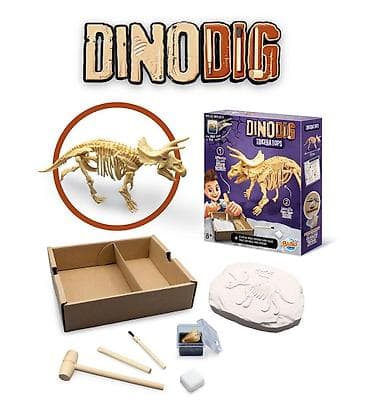 Kreativne i edukativne igračke: Buki Dino iskopina Triceratops – edukativni set za male paleontologe — 2