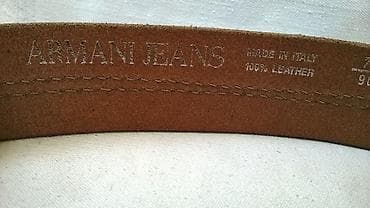 sinsay kaisevi zenski: Kaiš kožni ženski braon ARMANI JEANS 90 cm.racunajuci i kopcu,sirine 4 — 3
