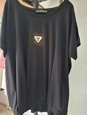 zenske mokasine sa platformom: Crna ženska majica/bluza brenda Minni (etiketa prikazuje “Minni”). - — 1