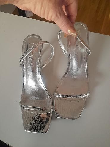 Slippers: Srebrne kožne sandale – Claudia Donatelli - Brend: Claudia Donatelli — 1