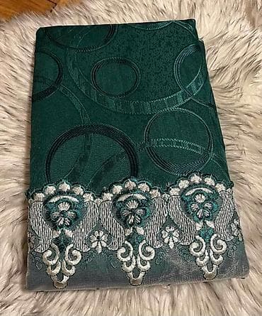 metraza svila: Dekorativne zavese sa vezom – komplet tkanina za dnevnu ili spavaću — 3