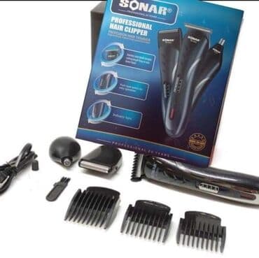 Aparati za uklanjanje dlačica: Sonar SN-5802 - 3u1 set, brijač, trimer brade i trimer za nos / uši — 1