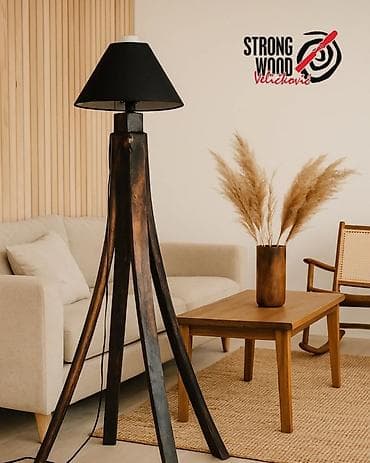 luster ikea: Velika podna lampa model Bure. Napravljena je od pravih korišćenih — 2