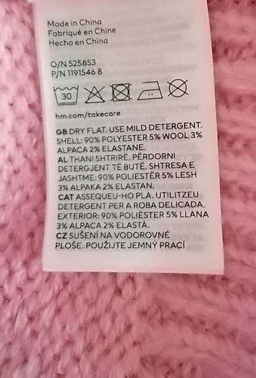 legend muski dzemperi: Dzemper roze H&M. Vrlo mek i topao, divne boje. U dobrom stanju — 5