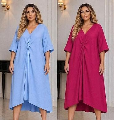 Dresses: Elegantna ženska maxi haljina sa plisiranim detaljima - Model: duga — 7