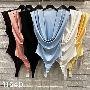 🔥Elegantni ženski bodi bez rukava sa dubokim drapiranim V dekolteom — 5