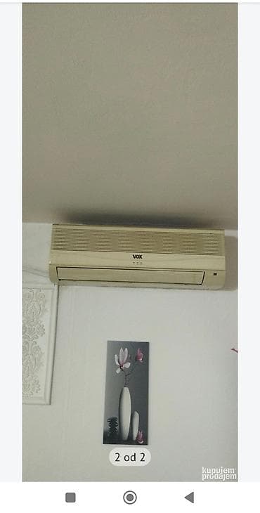 ventilator sa daljinskim: VOX split klima uređaj ispravna sa kompletnom instalacijom i drzacima — 1