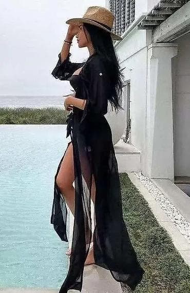 torbe za plazu dm: Plažni kimono/kaftan – dugačak, lagan i lepršav prekrivač preko — 3