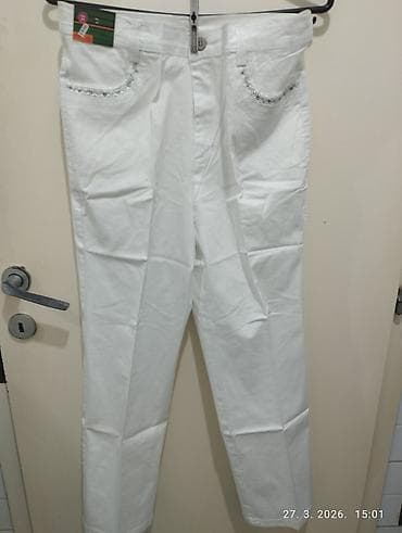 kapri pantalone: Bela ženska platnena pantalona – SHENGYUAN / GUOCHENG broj 32 možete — 3