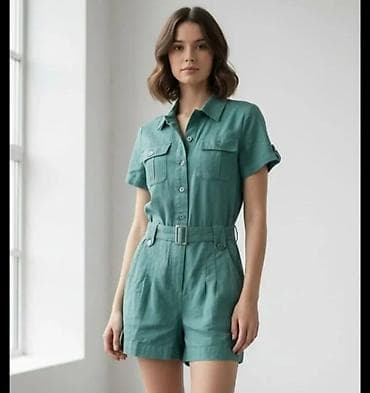 axis patike: Ženski kratki kombinezon u mentol zelenoj boji - Kroj: kratke — 1