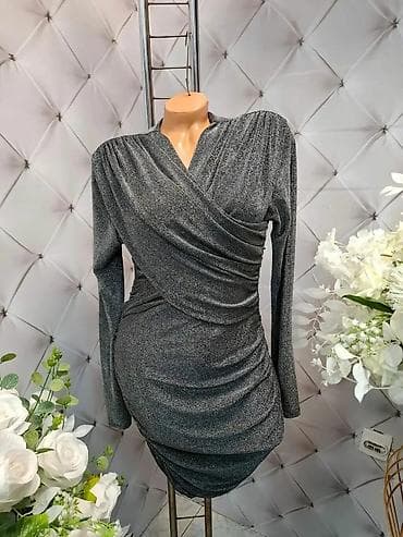 Dresses: Elegantne ženske haljine – večernji modeli sa dugim rukavima - — 8